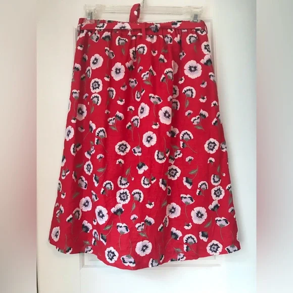 J Crew Factory Floral Midi Skirt - Picture 2 of 5